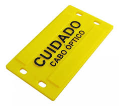PLAQUETA DE IDENTIFICAÇÃO DE CABO ÓPTICO - PADRÃO