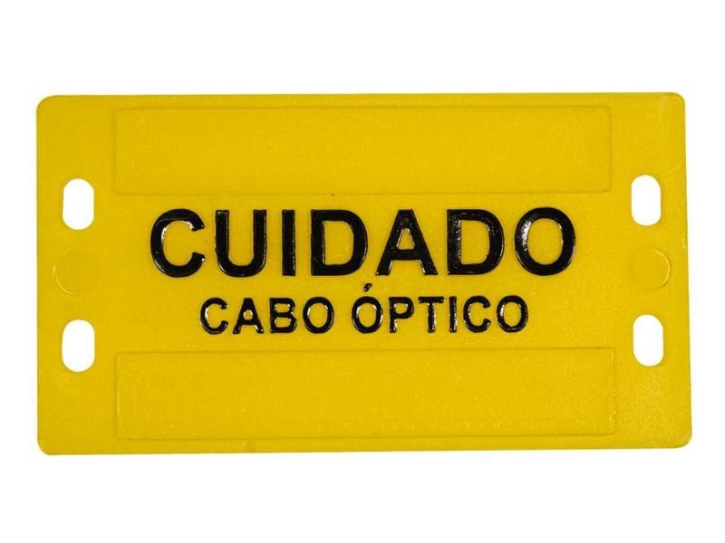 PLAQUETA DE IDENTIFICAÇÃO DE CABO ÓPTICO - PADRÃO em Duque de Caxias