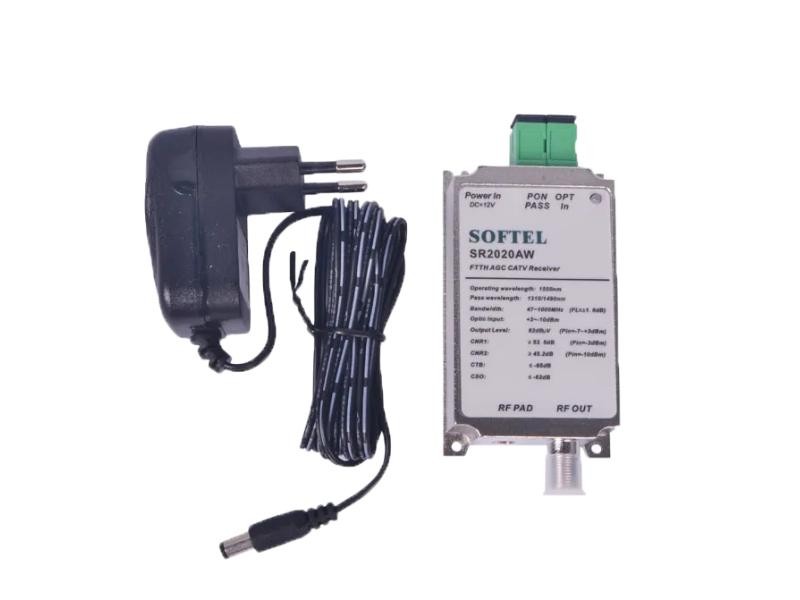 RECEPTOR ÓPTICO PON WDM ATIVO SC/APC - RF SR2020AW em Novo Hamburgo